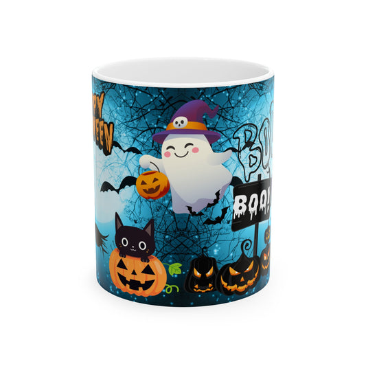 แก้วของขวัญฮาโลวีนสุดน่ารักพร้อมผีและผองเพื่อน