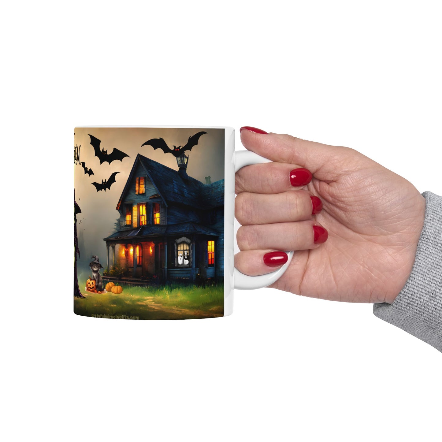 แก้วของขวัญแม่มดฮาโลวีนสุดหลอนและน่ากลัว