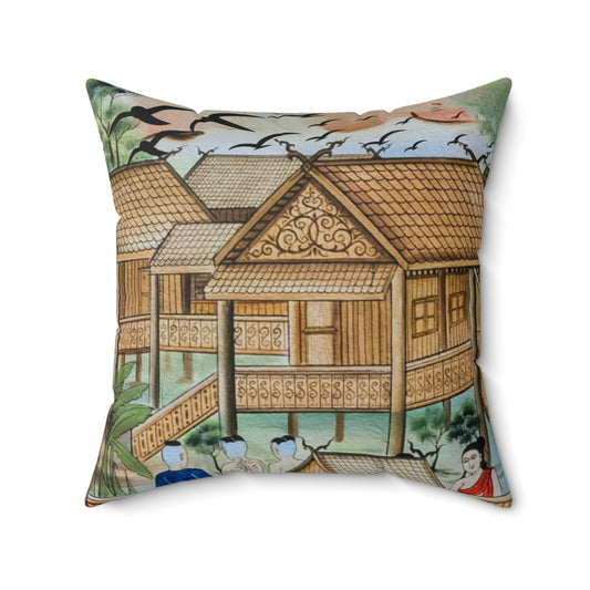 หมอนอิงลายไทย