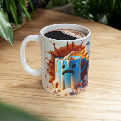 Orange & Blue Whimsical Gift Mug