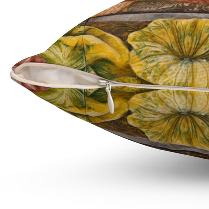 Traditional Thai Mural Art Decorative Pillow