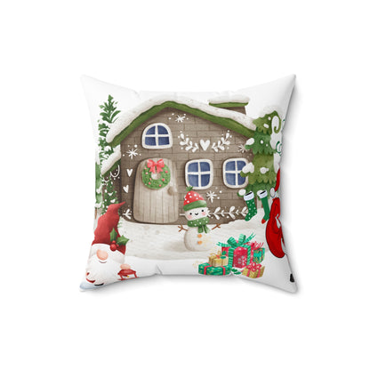 Christmas Snowman Family Festive Pillow