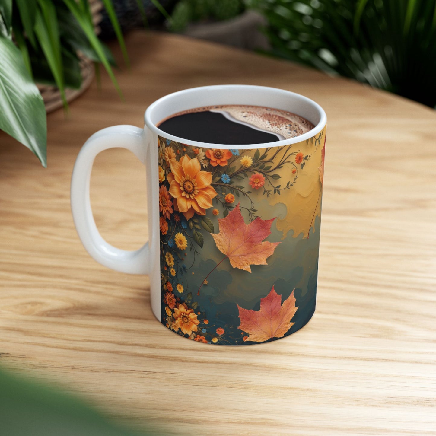 Autumn Leaves Maple Leaf Gift Mug