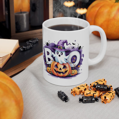 แก้วของขวัญฮาโลวีน Boo! Ghost and Pumpkin