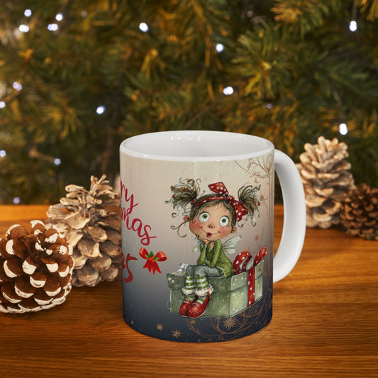 Merry Christmas 2025 Festive Holiday Gift Mug