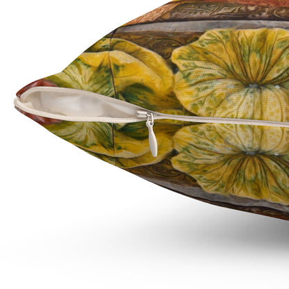 Traditional Thai Mural Art Decorative Pillow