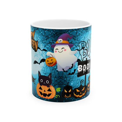 แก้วของขวัญฮาโลวีนสุดน่ารักพร้อมผีและผองเพื่อน