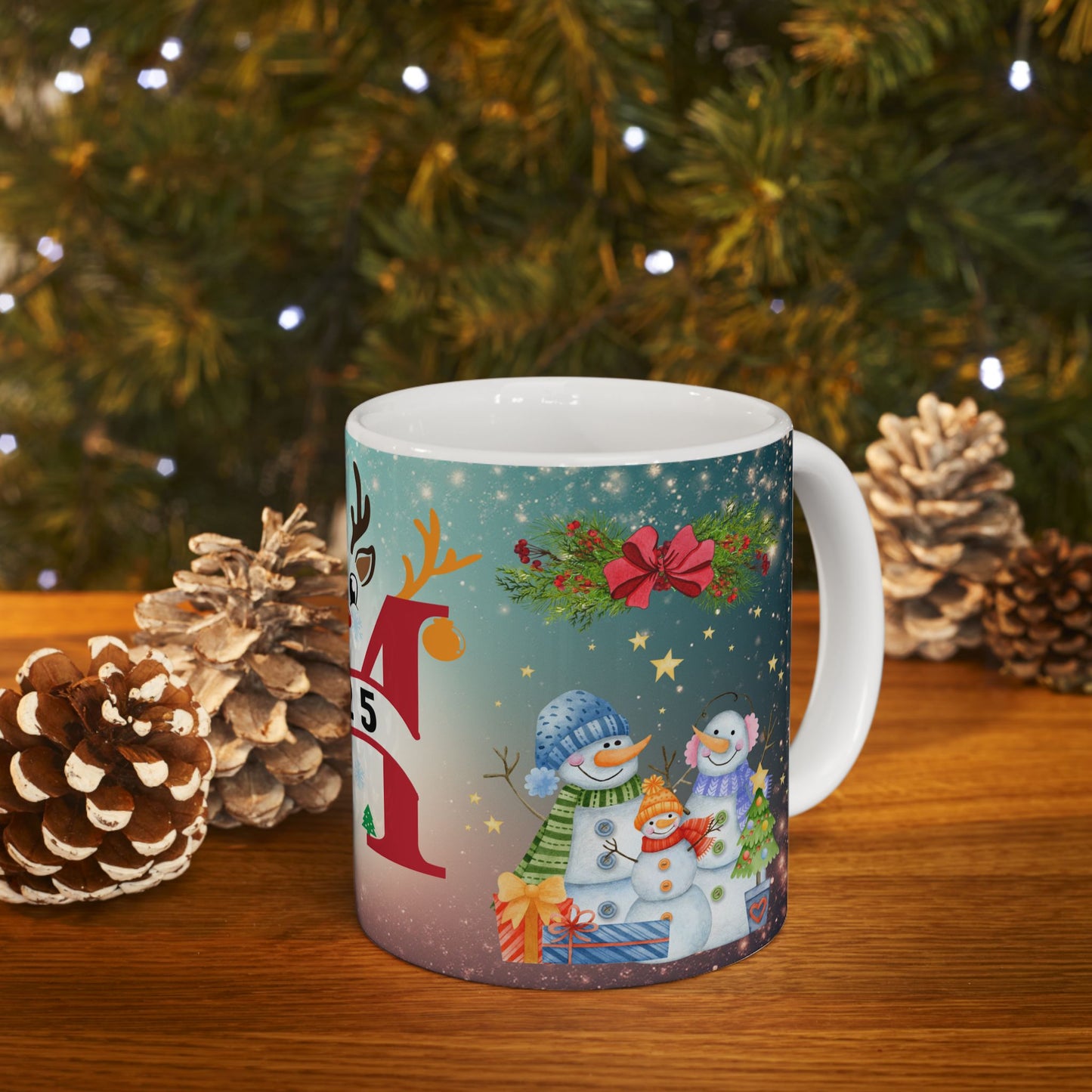 Christmas 2025 Reindeer Gift Mug
