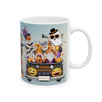 แก้วเซรามิกฮาโลวีน | ลายแม่มดสุดน่ารัก | เหมาะสำหรับตกแต่งฤดูใบไม้ร่วง ของขวัญสำหรับเธอ คนรักกาแฟ ปาร์ตี้ฮาโลวีน