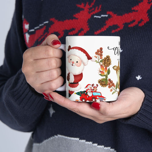 Merry Christmas & Happy New Year Holiday Cheers Gift Mug