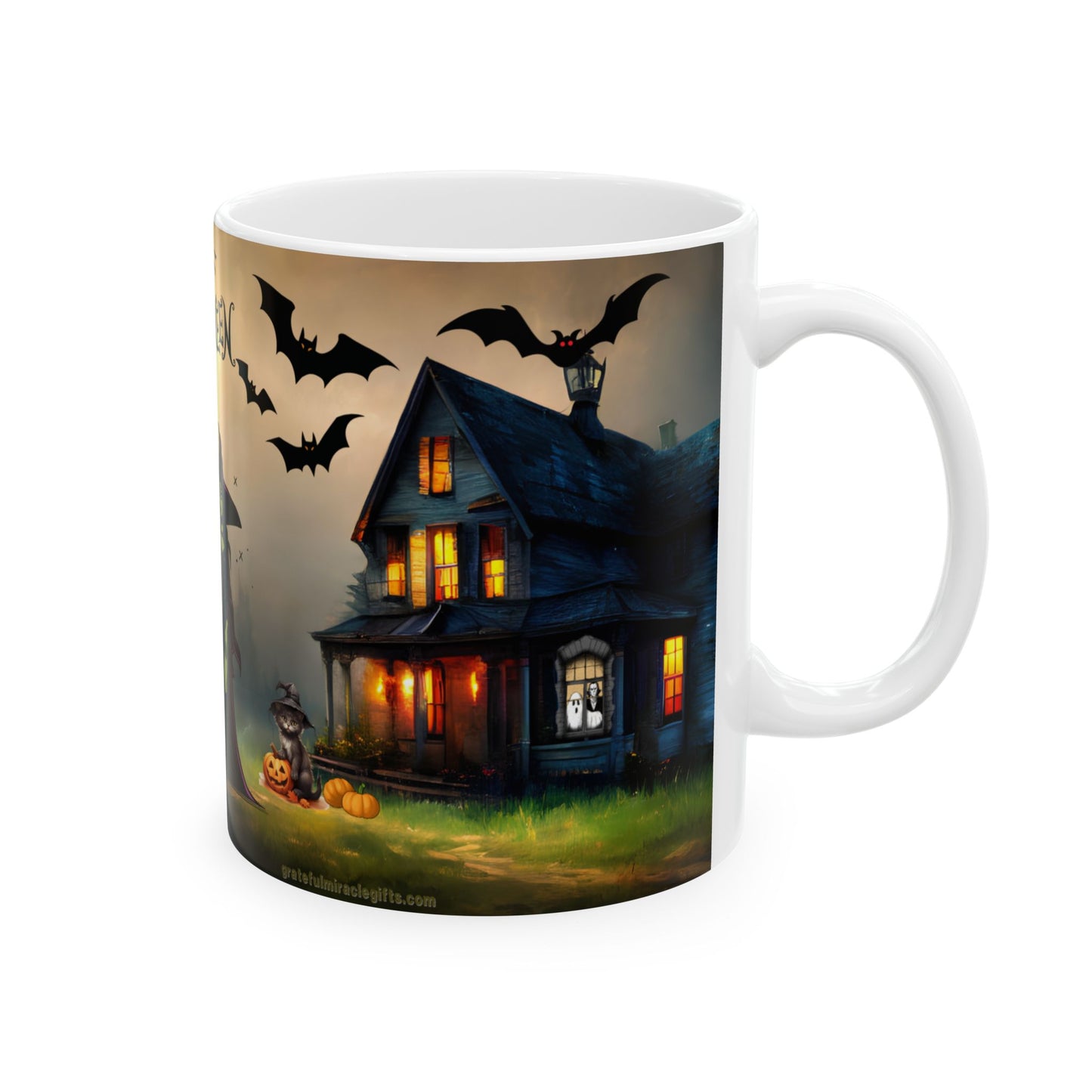 แก้วของขวัญแม่มดฮาโลวีนสุดหลอนและน่ากลัว