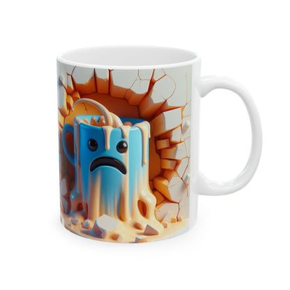 Orange & Blue Whimsical Gift Mug