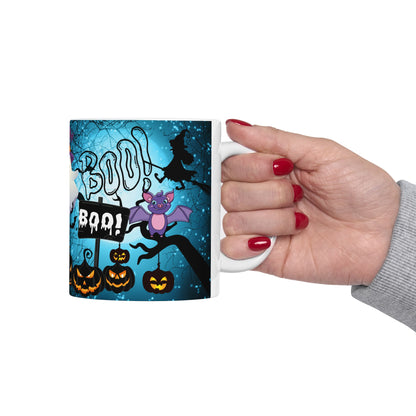 แก้วของขวัญฮาโลวีนสุดน่ารักพร้อมผีและผองเพื่อน