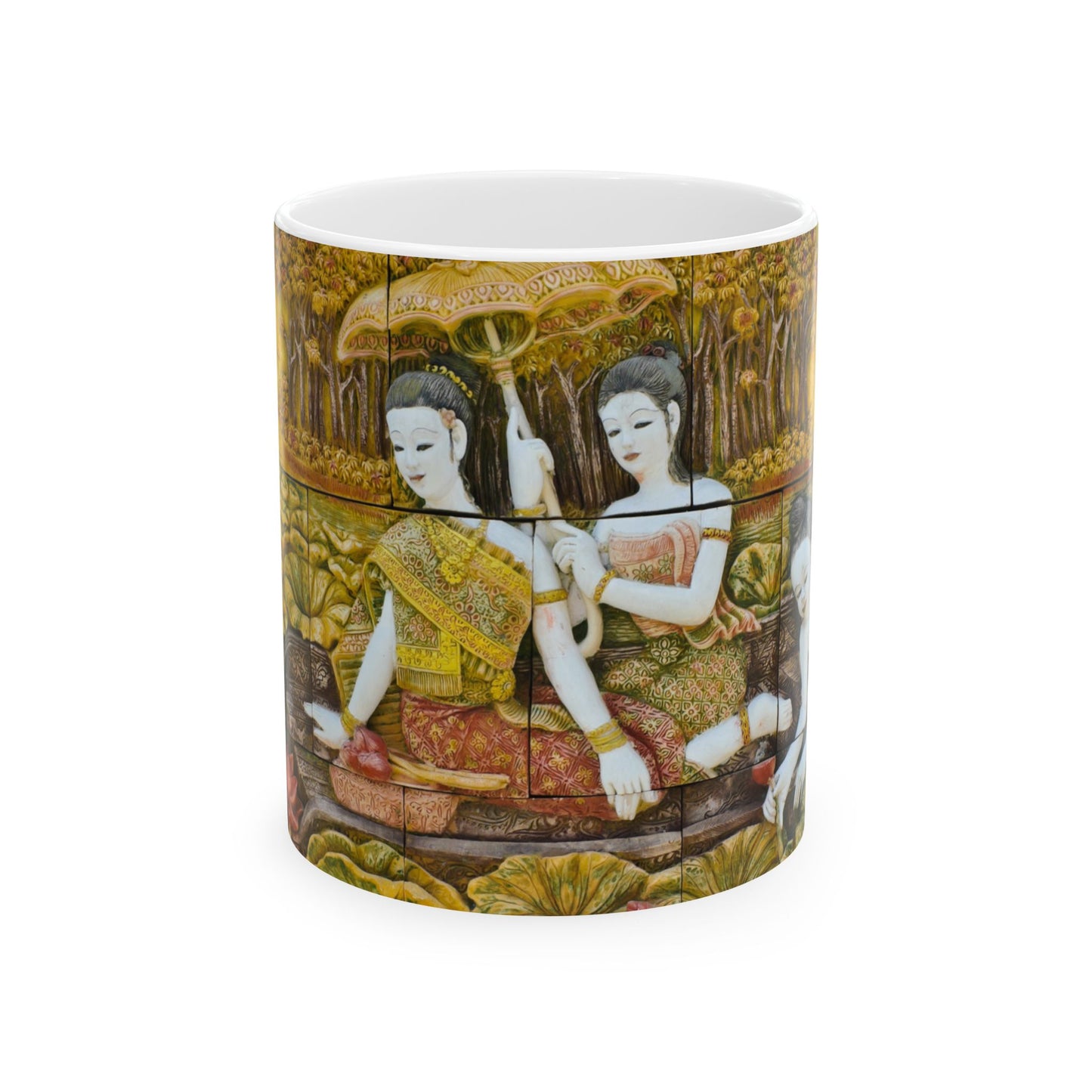 Thai Traditional Exotic Art Scene Gift Mug