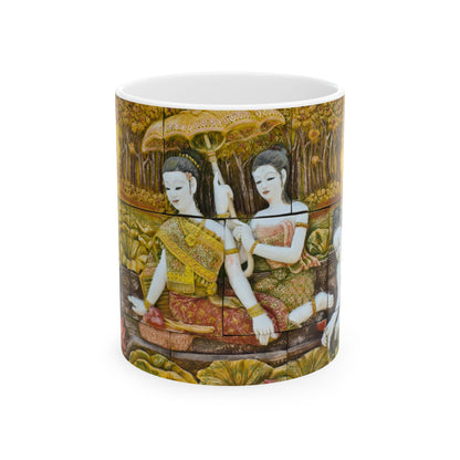 Thai Traditional Exotic Art Scene Gift Mug