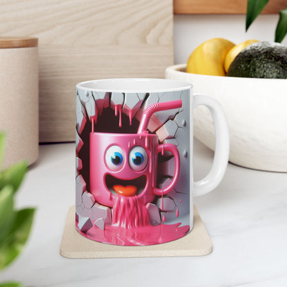 Cute Pink Cartoon Gift Mug