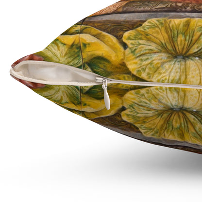 Traditional Thai Mural Art Decorative Pillow