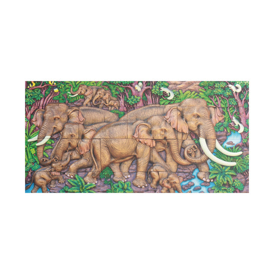 Satin Canvas Wall Art, Rustic Farm Scene, Vintage Home Decor, Unique Art Piece, Wall Hanging for Living Room, Nature Lovers Gift