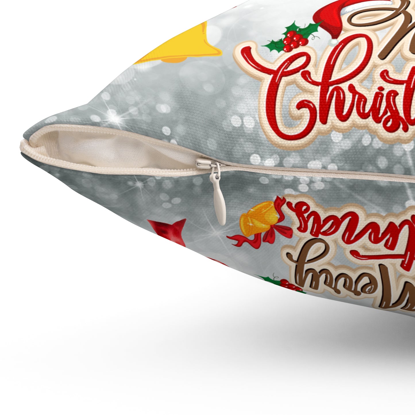 Vintage Santa Merry Christmas Throw Pillow