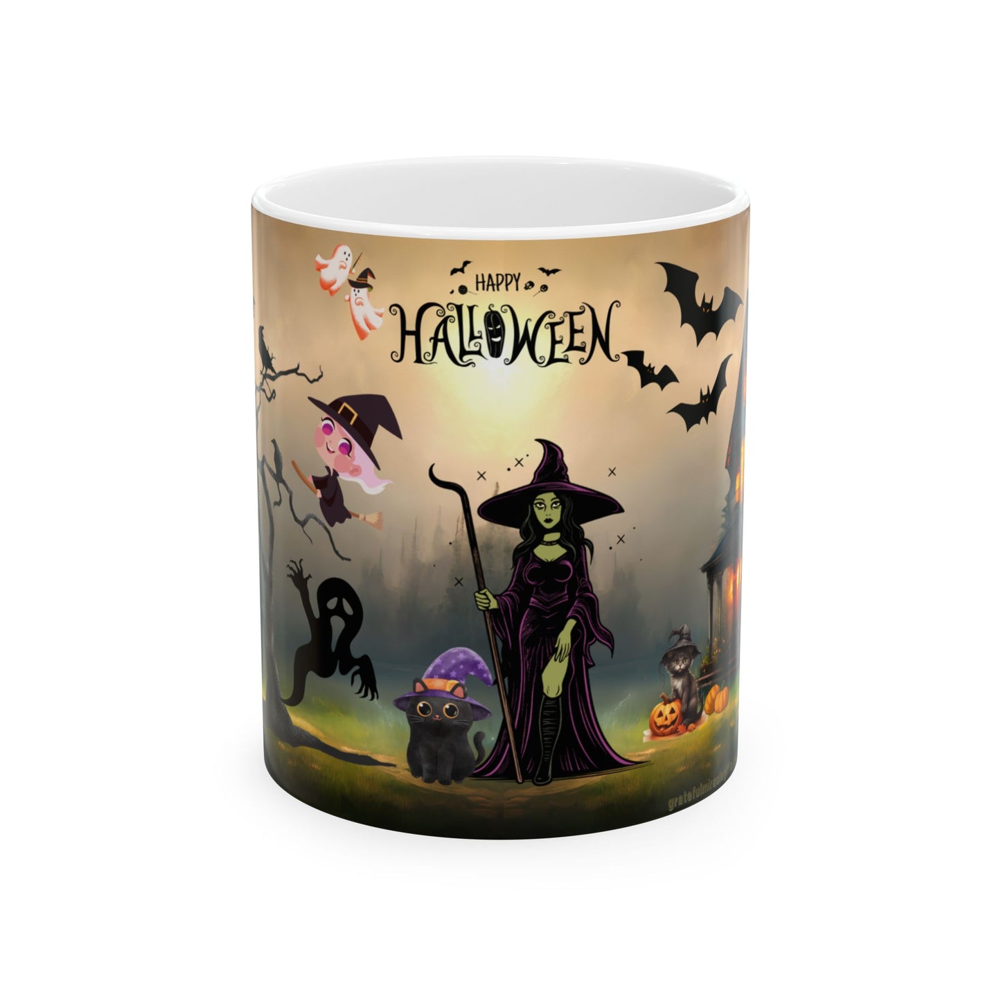 แก้วของขวัญแม่มดฮาโลวีนสุดหลอนและน่ากลัว