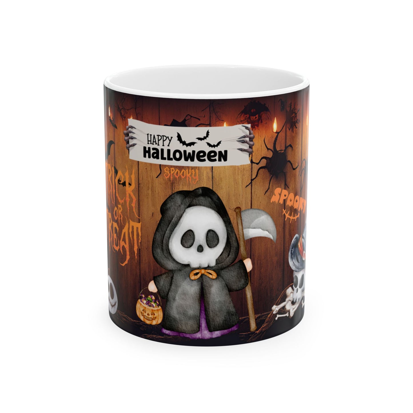 แก้วเซรามิกฮาโลวีน ของขวัญสุดหลอน ถ้วยกาแฟ ของตกแต่งแม่มด