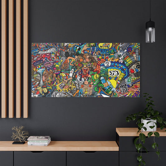 Satin Canvas Wall Art, Rustic Farm Scene, Vintage Home Decor, Unique Art Piece, Wall Hanging for Living Room, Nature Lovers Gift