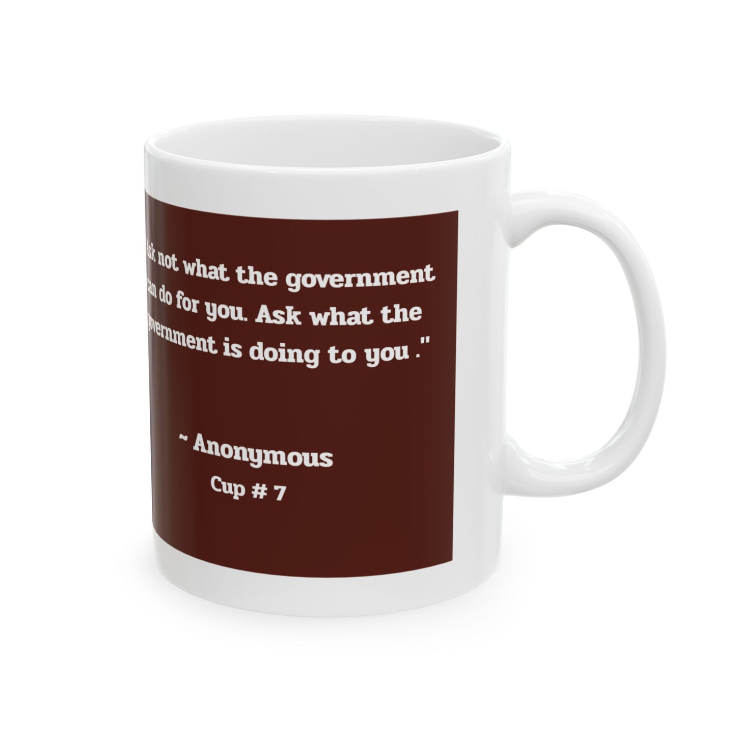 Capitalist Cup: Cup #7 (Series 1) Gift Mug