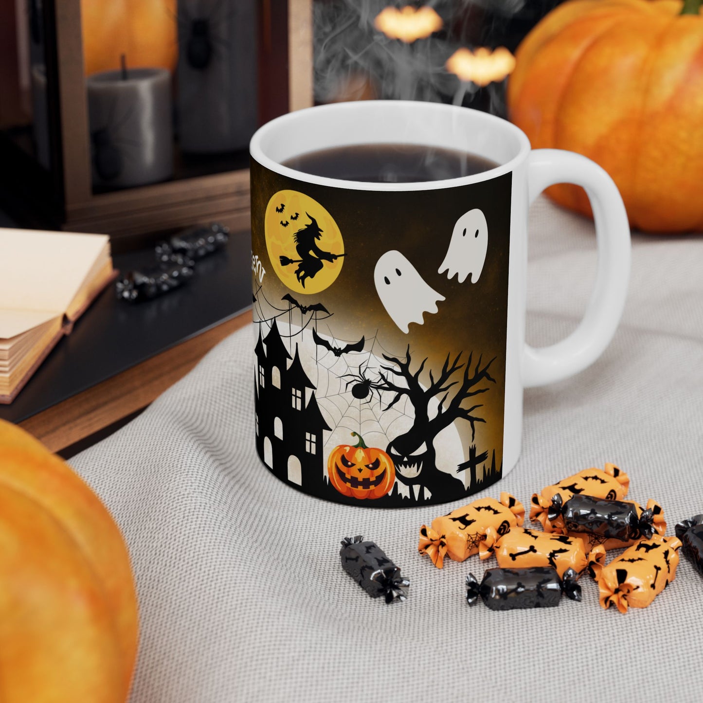 แก้วมัคฮาโลวีน, แก้วกาแฟสุดหลอน, ของขวัญราชินีแห่งฮาโลวีน, แก้วน้ำลายผีและภูตผีปีศาจ, ของตกแต่งฤดูใบไม้ร่วง, ของขวัญฮาโลวีนสุดพิเศษ