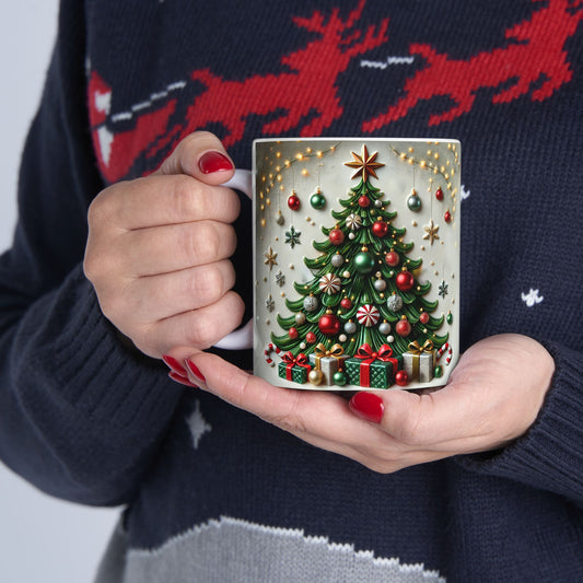 Christmas Tree Lights Gift Mug