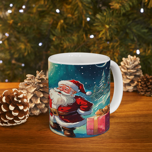 Santa with Gifts Christmas Gift Mug