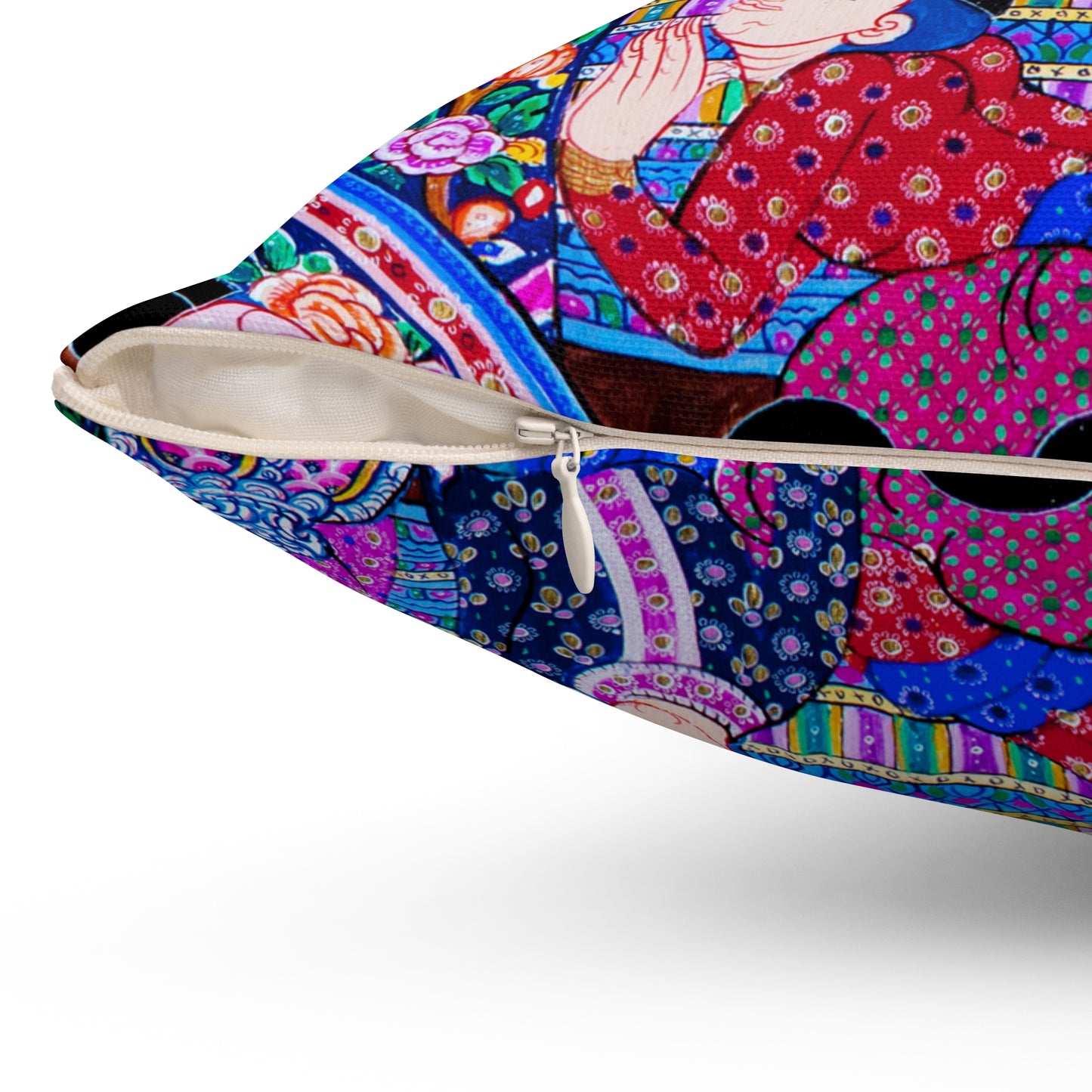 Thai Mural Decorative Pillow