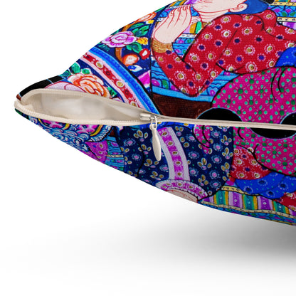 Thai Mural Decorative Pillow