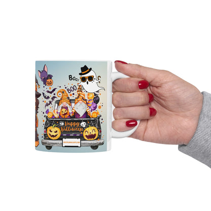 แก้วเซรามิกฮาโลวีน | ลายแม่มดสุดน่ารัก | เหมาะสำหรับตกแต่งฤดูใบไม้ร่วง ของขวัญสำหรับเธอ คนรักกาแฟ ปาร์ตี้ฮาโลวีน