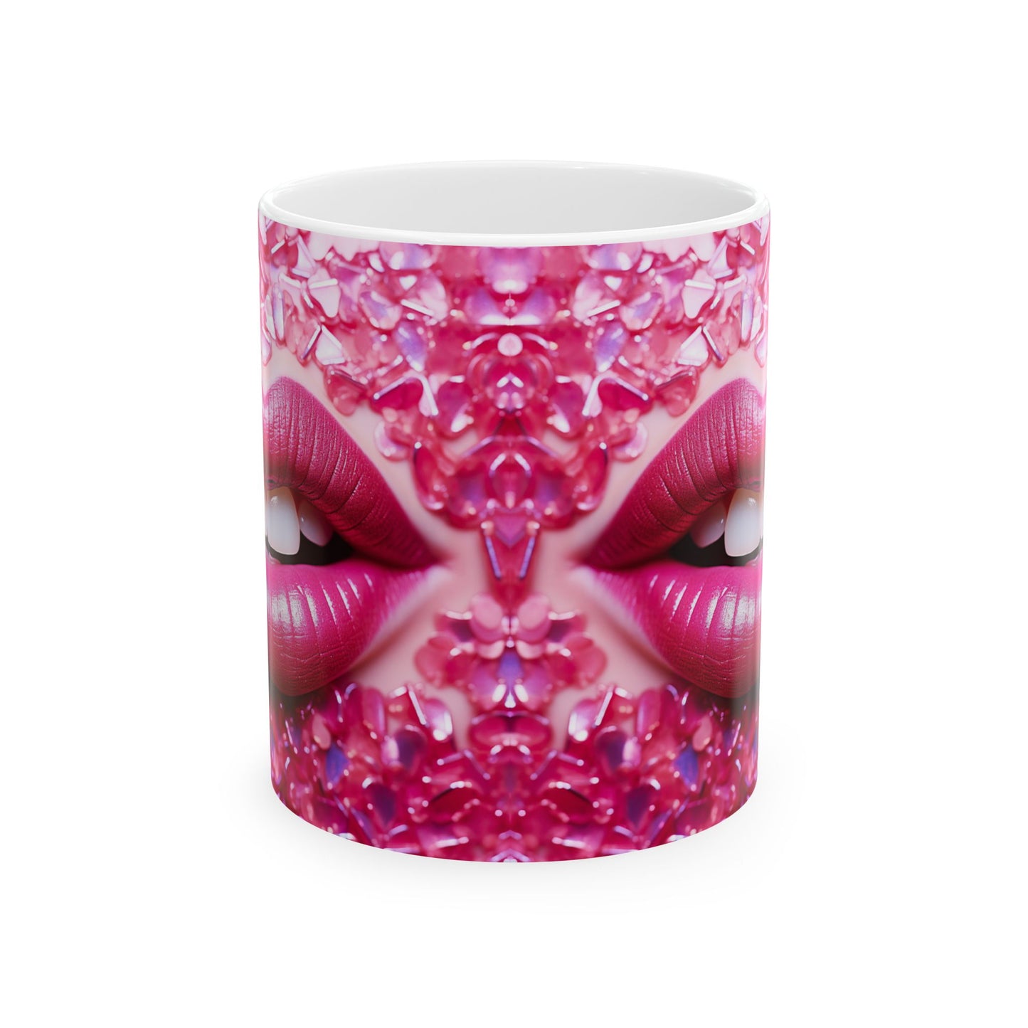 Pink Glam Kiss Valentine Gift Mug
