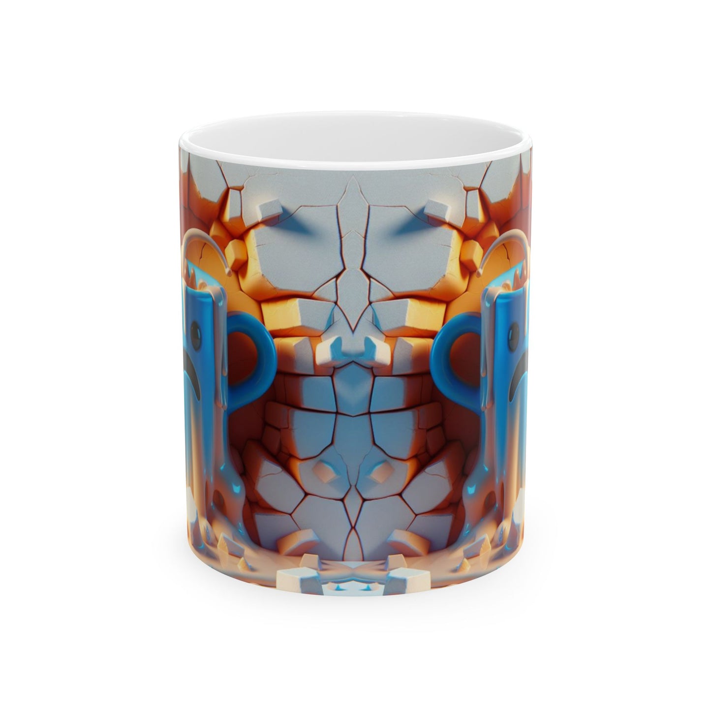 Orange & Blue Whimsical Gift Mug