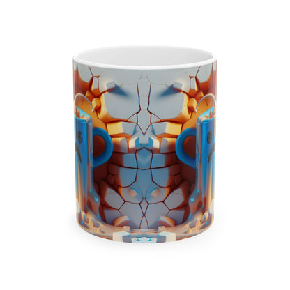 Orange & Blue Whimsical Gift Mug