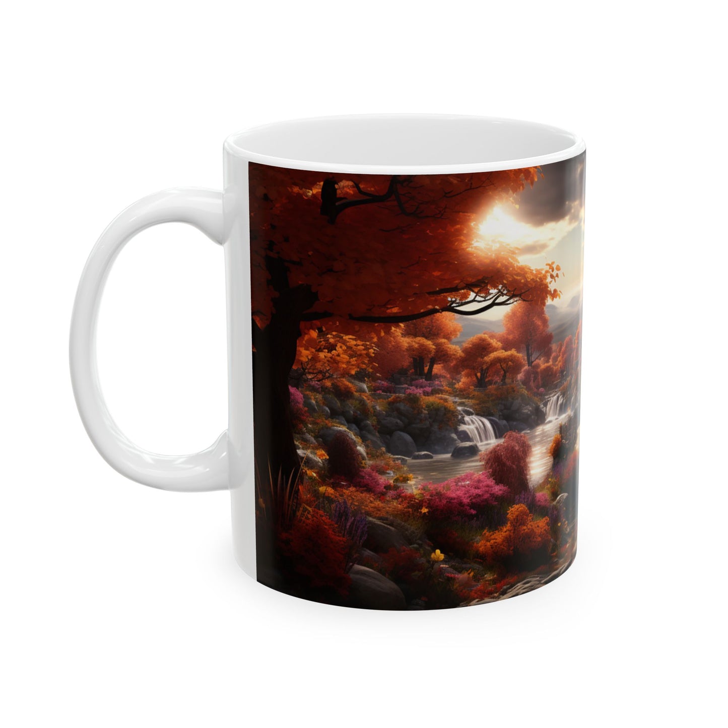 Autumn Fantasy Cozy Village Gift Mug