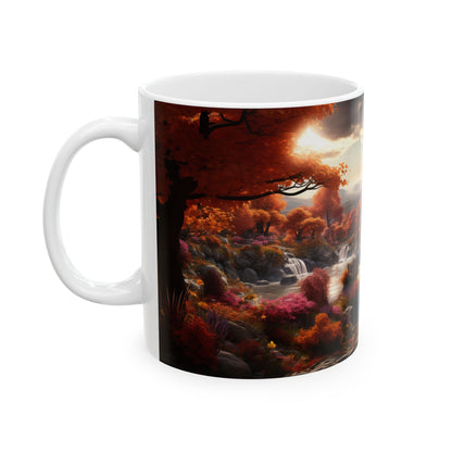 Autumn Fantasy Cozy Village Gift Mug