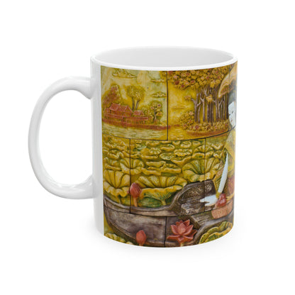 Thai Traditional Exotic Art Scene Gift Mug