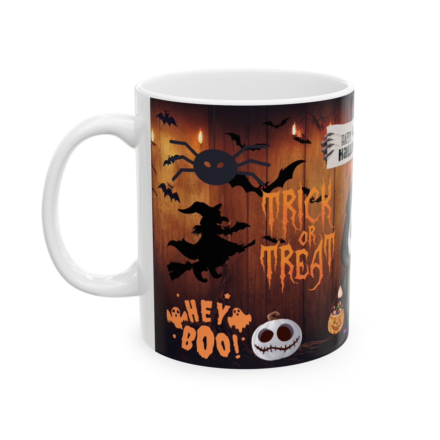 แก้วเซรามิกฮาโลวีน ของขวัญสุดหลอน ถ้วยกาแฟ ของตกแต่งแม่มด