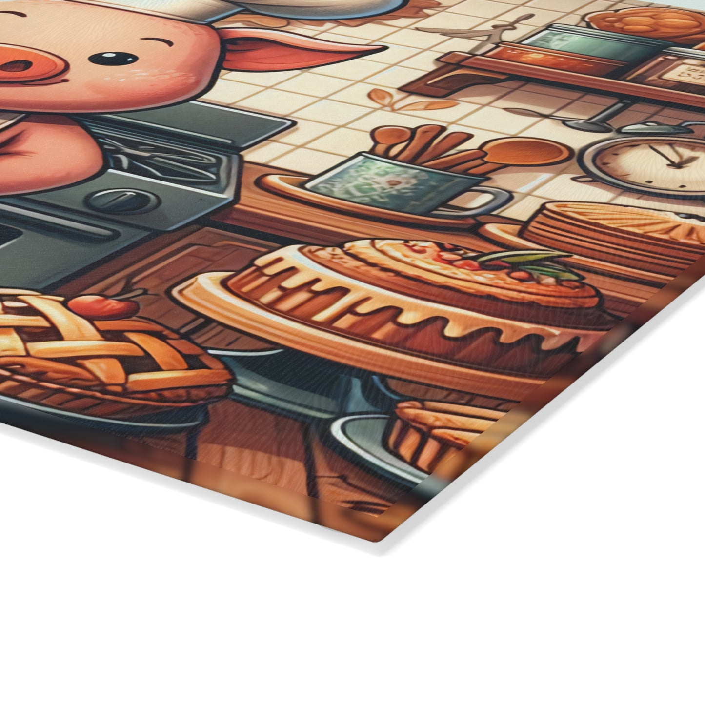 "Never Trust a Skinny Cook" Kitchen Glass Cutting Board.