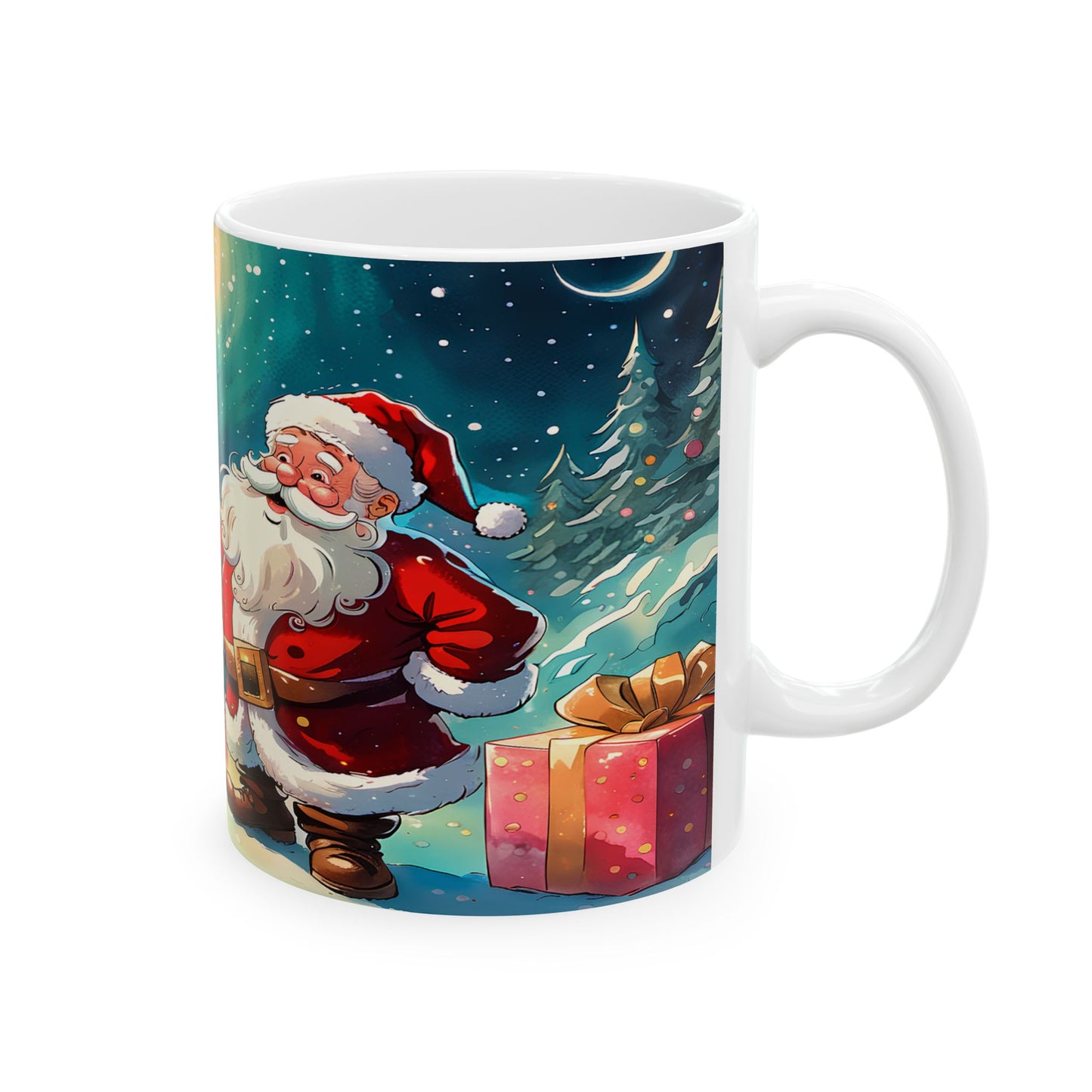 Santa with Gifts Christmas Gift Mug
