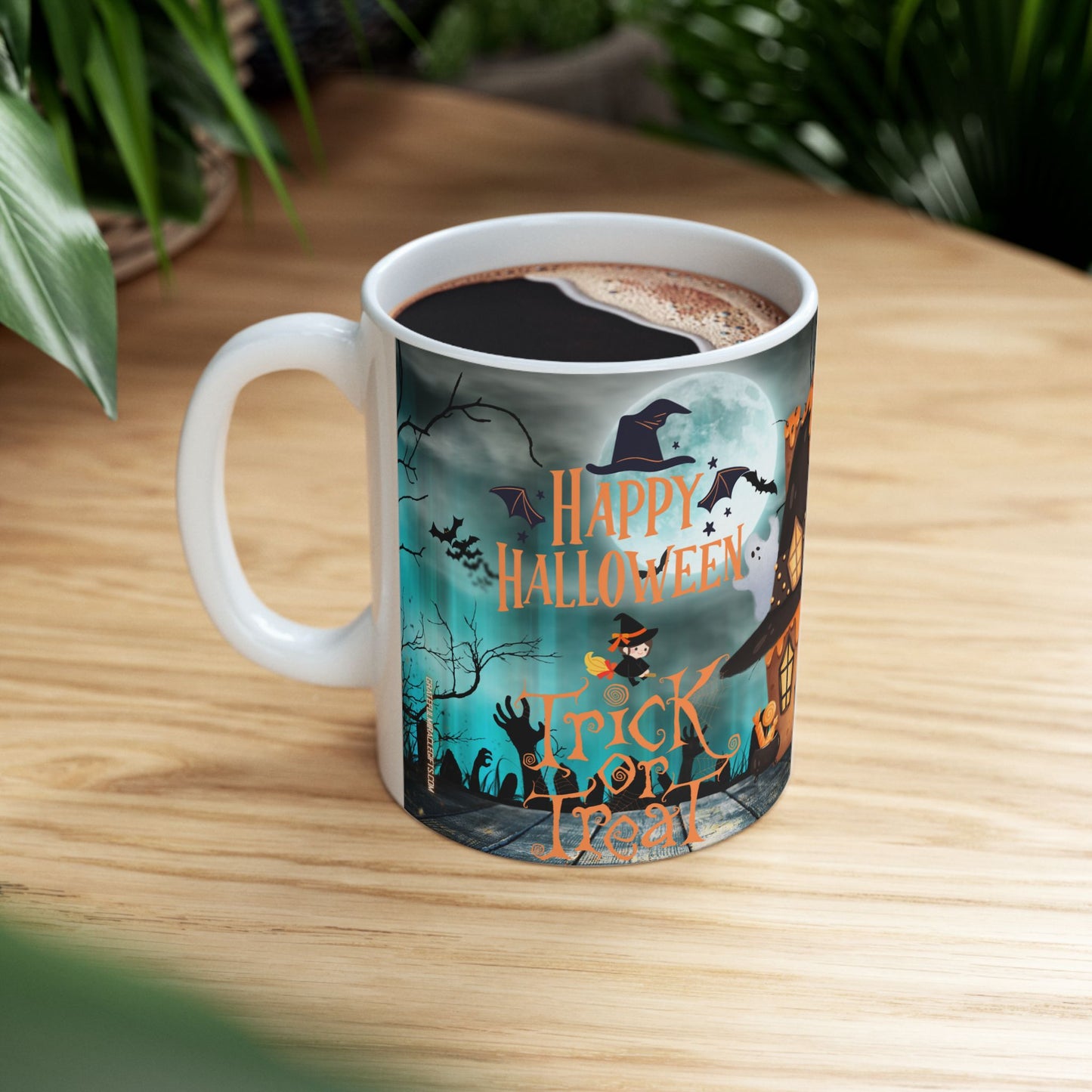 แก้วเซรามิกธีมฮาโลวีน เหมาะสำหรับงานปาร์ตี้วันหยุด ของขวัญสำหรับเทศกาลผีๆ ของตกแต่งครัวสุดเก๋ แก้วกาแฟสุดสนุก