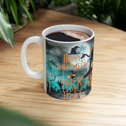 แก้วเซรามิกธีมฮาโลวีน เหมาะสำหรับงานปาร์ตี้วันหยุด ของขวัญสำหรับเทศกาลผีๆ ของตกแต่งครัวสุดเก๋ แก้วกาแฟสุดสนุก