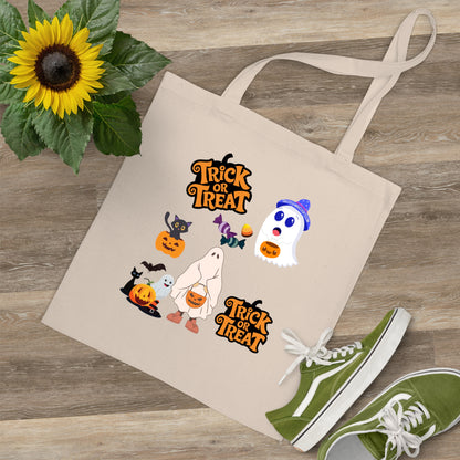 Spooky Ghost and Pumpkin Halloween Trick or Treat bag.