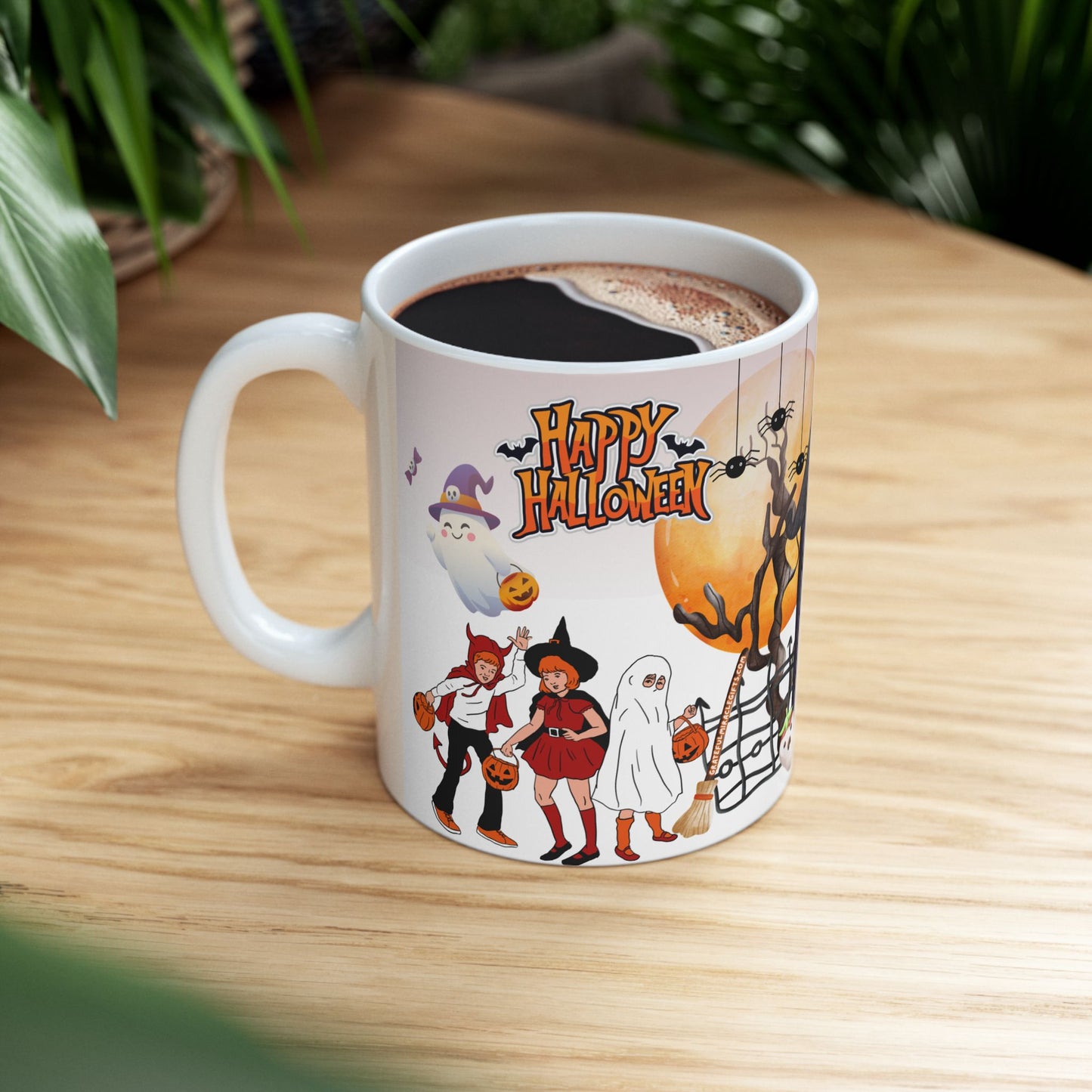 แก้วเซรามิกธีมฮาโลวีน - เหมาะสำหรับกาแฟ ชา ค่ำคืนแสนอบอุ่น การเล่นกลหรือเลี้ยงขนม ช่วงเวลาสยองขวัญ ของขวัญสำหรับผู้ชื่นชอบฮาโลวีน