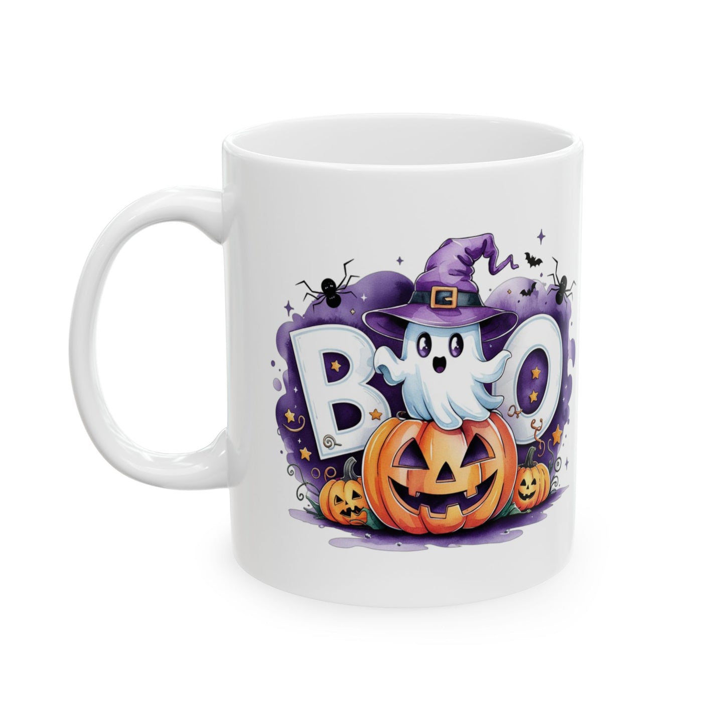 แก้วของขวัญฮาโลวีน Boo! Ghost and Pumpkin