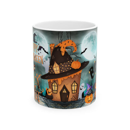 แก้วเซรามิกธีมฮาโลวีน เหมาะสำหรับงานปาร์ตี้วันหยุด ของขวัญสำหรับเทศกาลผีๆ ของตกแต่งครัวสุดเก๋ แก้วกาแฟสุดสนุก