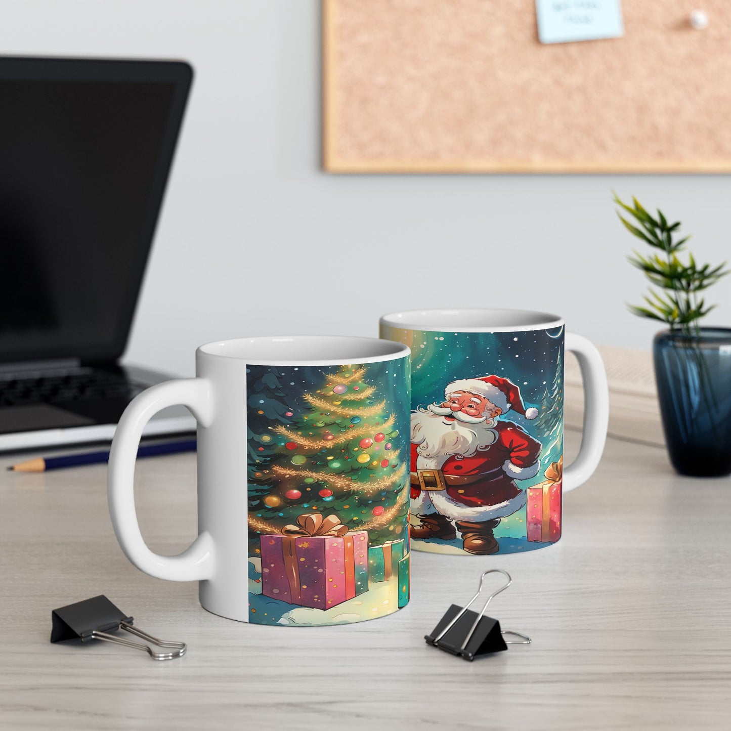 Santa with Gifts Christmas Gift Mug