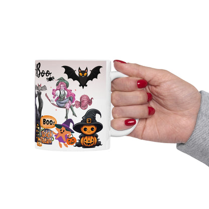 แก้วเซรามิกธีมฮาโลวีน - เหมาะสำหรับกาแฟ ชา ค่ำคืนแสนอบอุ่น การเล่นกลหรือเลี้ยงขนม ช่วงเวลาสยองขวัญ ของขวัญสำหรับผู้ชื่นชอบฮาโลวีน